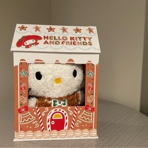 Sanrio Hello Kitty Plush in Gingerbread Gift Box - White, Brown & Yellow